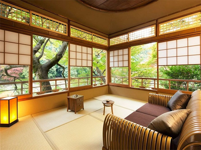 Không gian nhà trọ truyền thống Ryokan tại Nhật