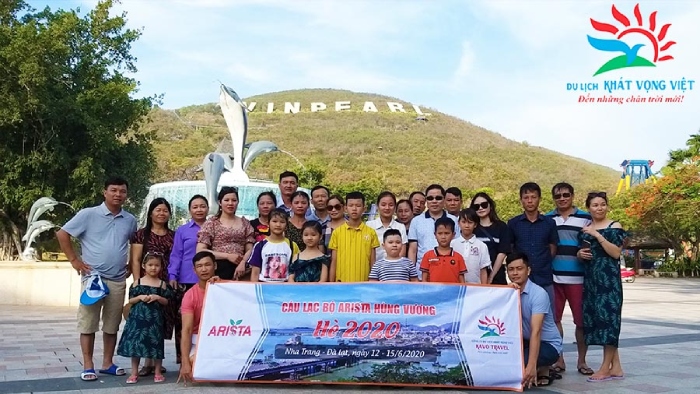 Đoàn khách chuyến du lịch Nha Trang của du lịch Khát Vọng Việt