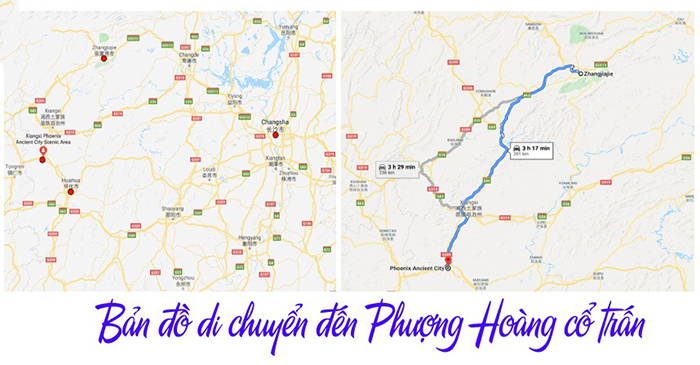 Để đến Phượng Hoàng Cổ Trấn và Trương Gia Giới, bạn có thể lựa chọn các phương tiện phổ biến như máy bay, tàu hỏa,...