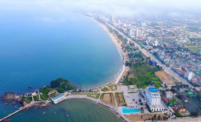 Biển Cửa Lò nhìn từ trên cao