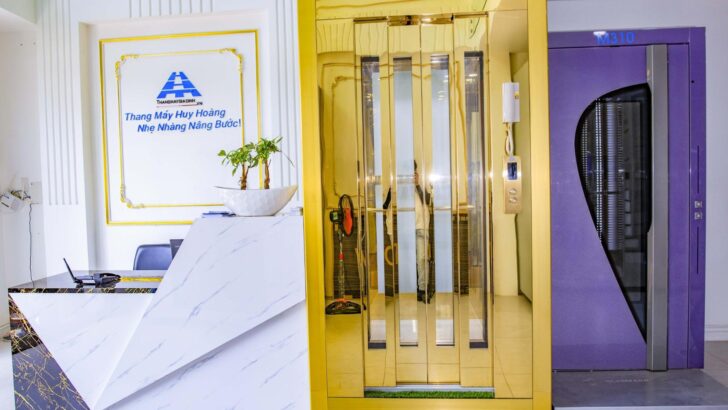 Kích thước thang máy gia đình 450kg – Tiêu chuẩn thiết kế tại Huy Hoàng