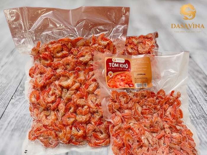 Tôm khô của đặc sản Bá Kiến được nhiều người lựa chọn