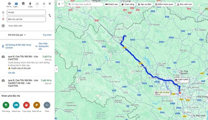 Khoảng cách từ Hà Nội đến Bắc Hà khoảng 300 km, hành trình khám phá vùng cao Tây Bắc.